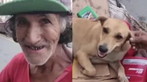 Chiede al senzatetto di vendergli il suo cane ma lui rifiuta: “I soldi non camminano con me”